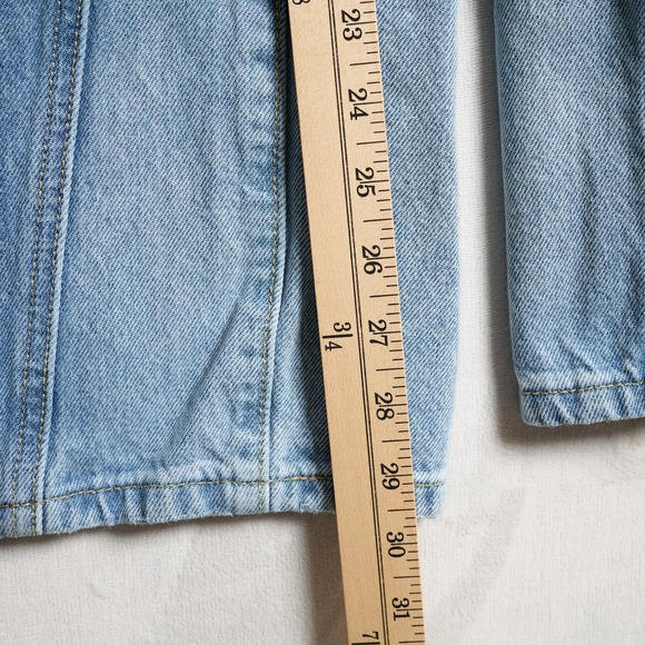 Levis 94 Baggy Wide Leg Jeans Light Wash Blue Paneled Denim A7462-0001 W29 L31 - Picture 5 of 13